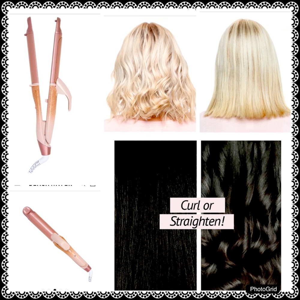 NWT CLAMP & CURL glitter hot tool by beach weaver